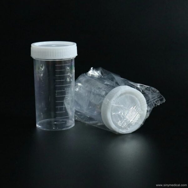Laboratory 60ml Disposable Medical Supplies Urine Cup 10