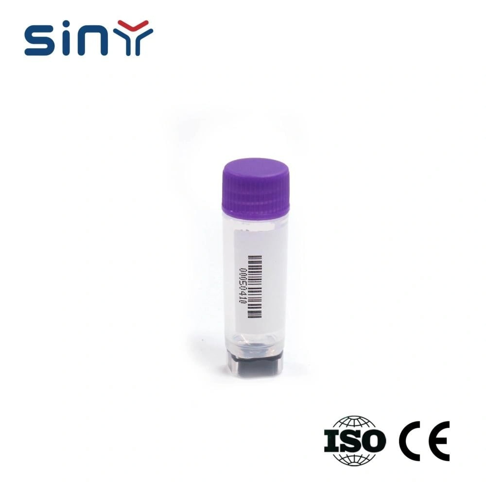 Purple Cryogenic Vial Cap 2D Cryovial