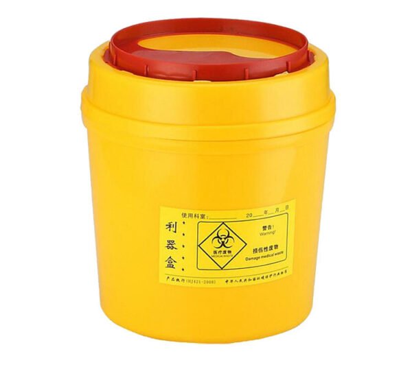 biohazard sharp container for box